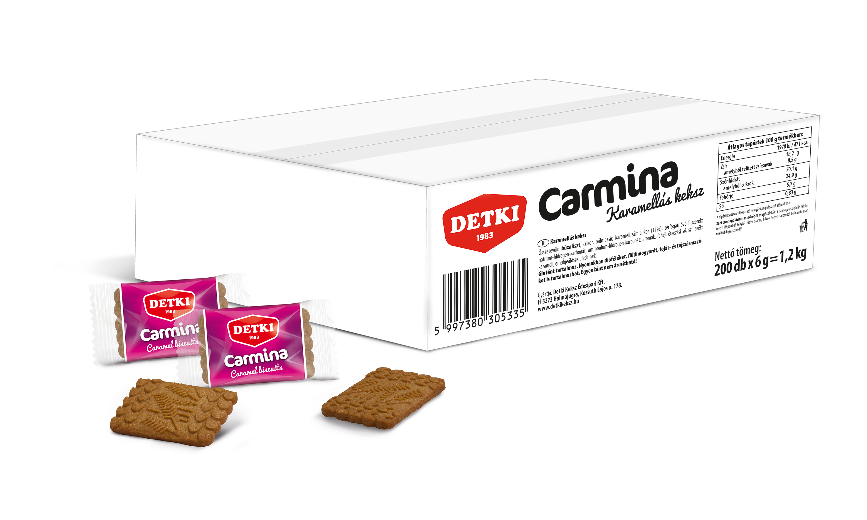 Carmina Karamellás keksz 1,2 kg